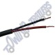 5.75amp (2x 0.65mm) 2 Core Cable Black - per metre 