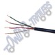 5.75 amp (4x 0.65mm) 4 Core Cable Black - per metre