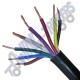 8amp (7x0.65mm 1x1.5mm) 8 Core Cable N Type Black - per metre
