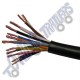 21amp (5x1.5mm  7x0.65mm) 12 Core Cable Black - per metre