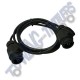 Euro 13 Pin 2m Straight Extension Suzie Cable - 8 pin only (double plug)