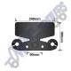 Black Steel Bumper Protector Plate with Twin Socket Holders