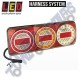 LED Autolamps Maxilamp 3XRW Multivolt Lefthand with Reverse with 1.8m Harness (single)