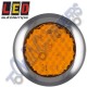 LED Autolamps 145AME MultiVolt Amber Indicator 139mm Round Chrome Surround (Surface Mount)