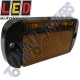LED Autolamps 44AME Multivolt Amber Side Low Profile Marker Light
