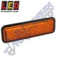 LED Autolamps 135AMGE 135mm MultiVolt Amber Indicator Light Slimline (Gromet Mount)
