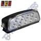 LED Autolamps MultiVolt Rectangular LED Flood Lamp 9x0.5w (Black)